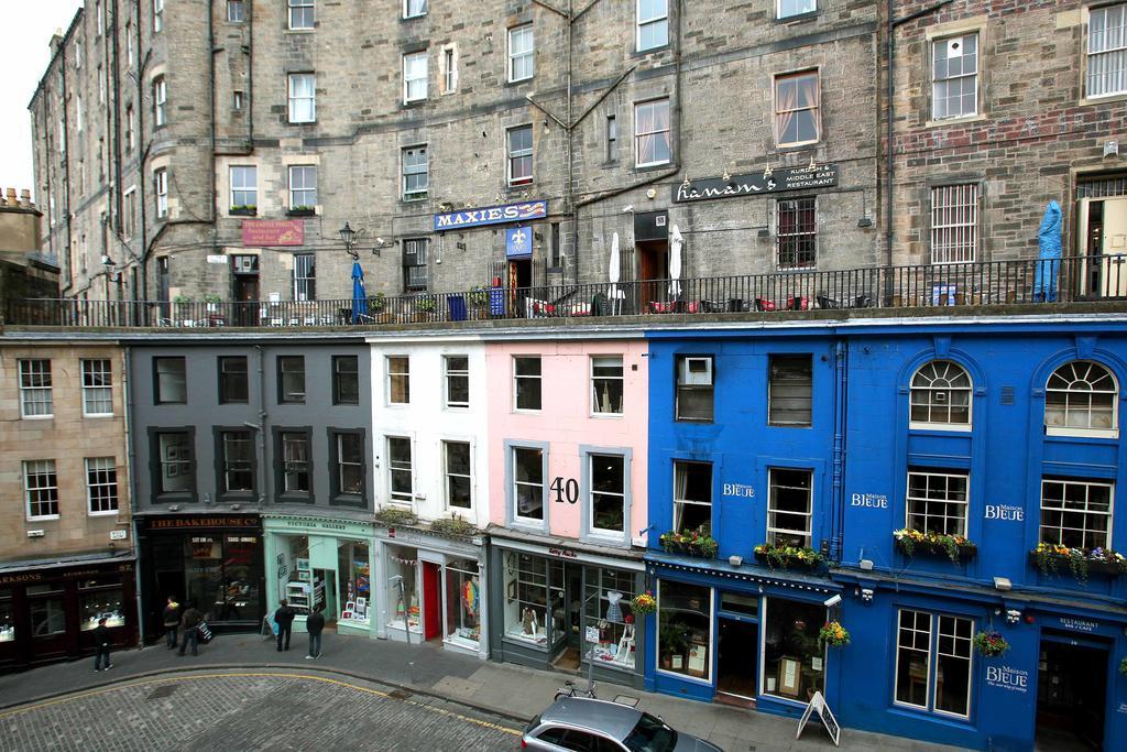West Bow Just Off Royal Mile Édimbourg